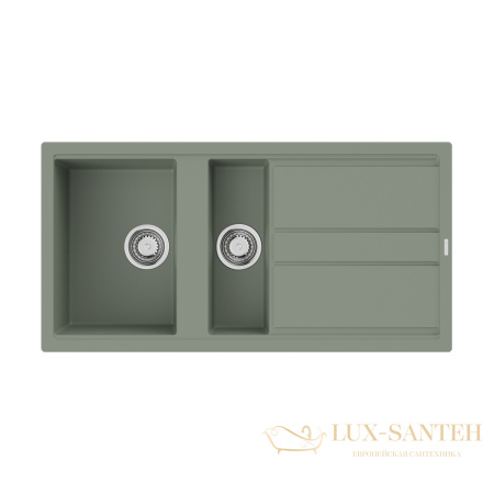 кухонная мойка omoikiri kitagawa 100-2-wg 4993252 artceramic, зеленый